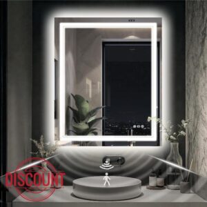 30"x36" LED Mirror for Bathroom