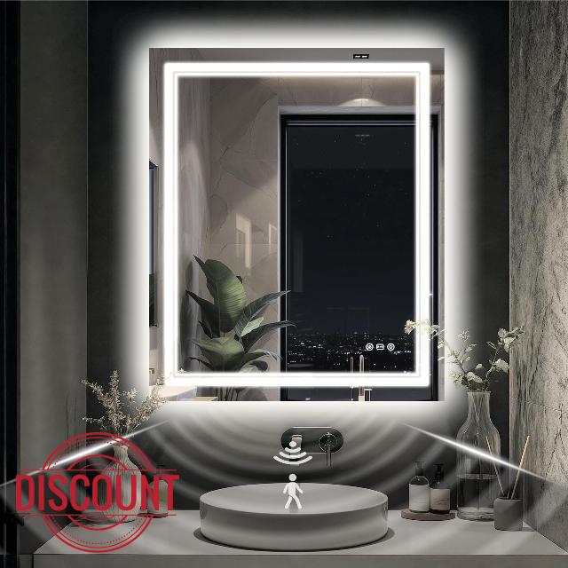 30"x36" LED Mirror for Bathroom