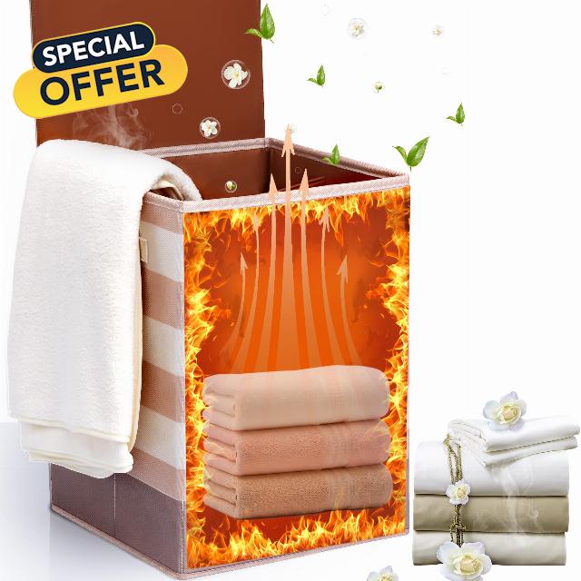 chemotex 38L Foldable Towel Warmer for Bathroom Large Capacity Blanket Warmer Bucket