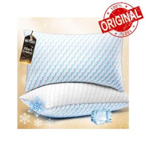 Cooling Bed Pillows Queen Size - Down Alternative Breathable Soft Pillows Set of 2 for Side