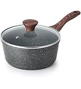 SENSARTE Nonstick Deep Frying Pan Skillet, 10-inch Saute Pan with Lid, Stay-cool Handle, Chef Pan...
