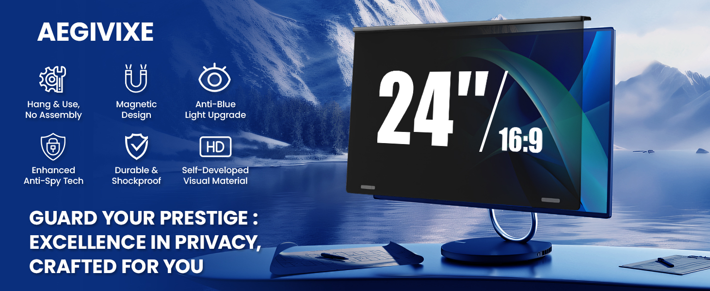 24 inch privacy screen for monitor