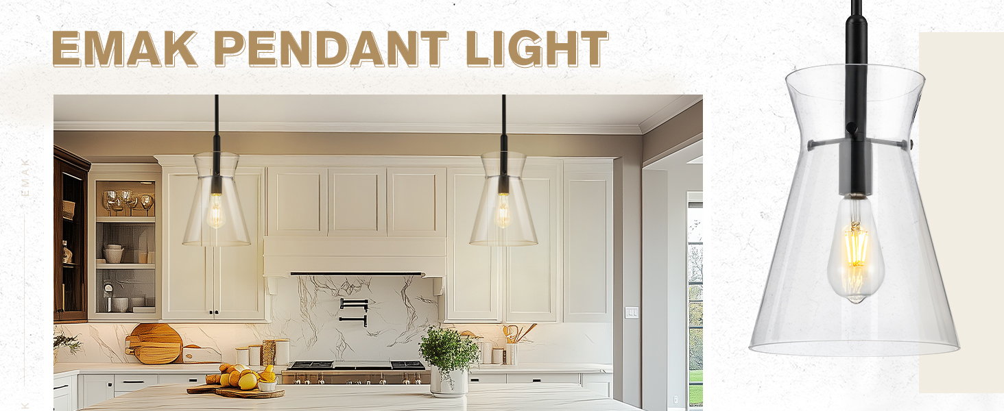 black pendant light