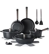 SENSARTE Pots and Pans Set Nonstick Cookware Set Kitchen Cooking Set Non-toxic,Dishwasher Safe, I...