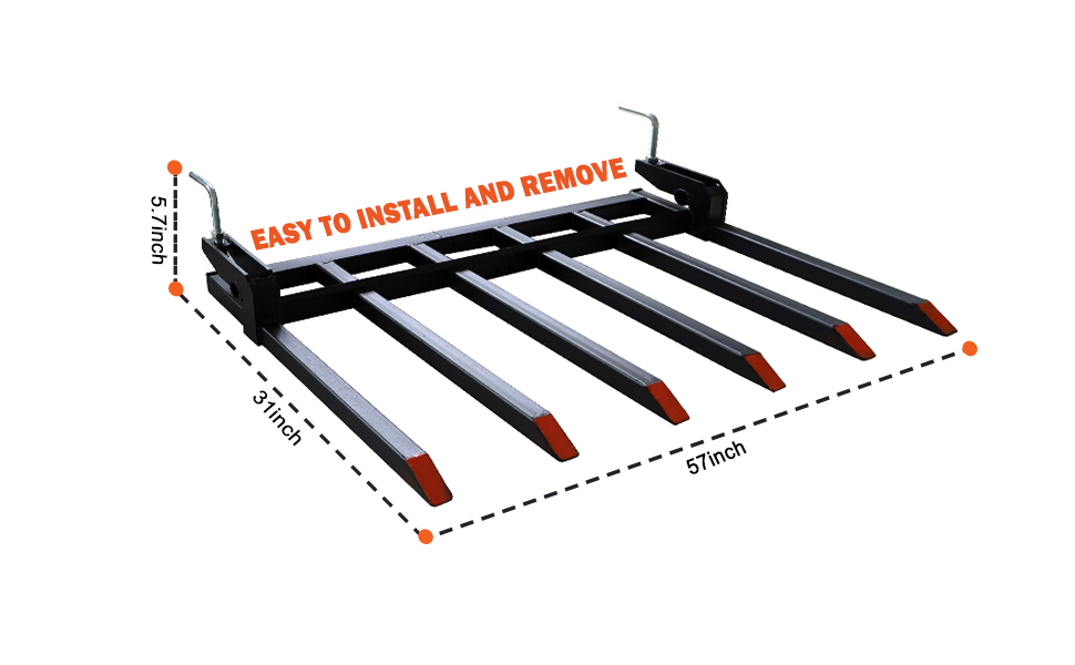 6 Tine Pallet Forks