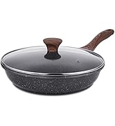 SENSARTE Nonstick Frying Pan Skillet, Swiss Granite Coating Omelette Pan, Healthy Stone Cookware ...