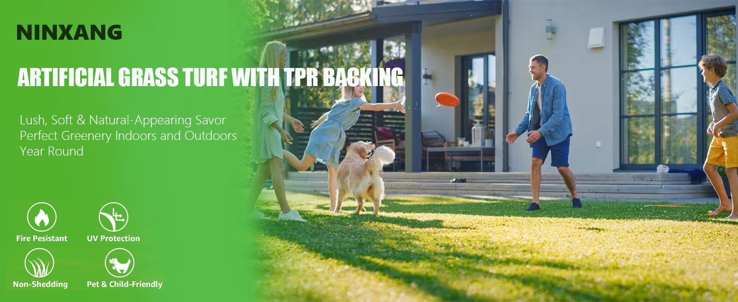 NINXANG Artificial Grass TPR Backing
