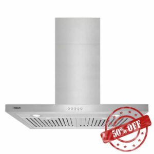 RCA R-RHWM3S30BSS 30 in. Sterling Collection 400 CFM Ducted T-Shape Wall Mount Range Hood