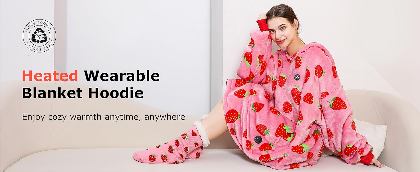 wearable heated blanket