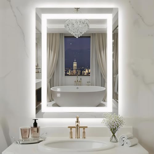 Frontlit+ Backlit Bathroom Vanity Mirror for Wall