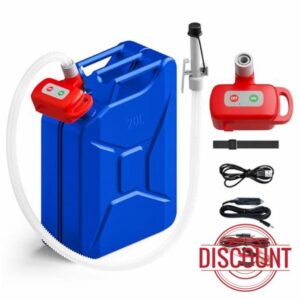 Rechargeable Fuel Transfer Pump with Auto-Stop & Leak Protection