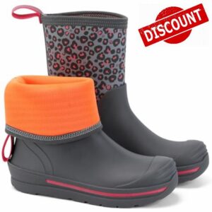 Showave Kid's Rain Boots Waterproof Rubber Mud Boot Boys Girls Insulated Durable Neoprene Outdoor Boots All Seasons