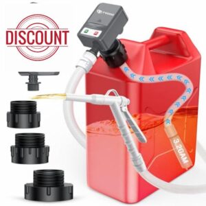 Portable Fuel Transfer Pump - Nozzle for Quick Flow Control