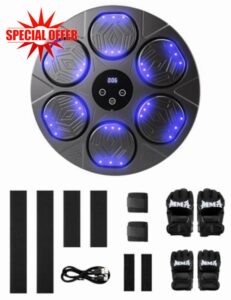 Music Boxing Training Machine for Kids & Adults - 9 Modes & 9 Speeds