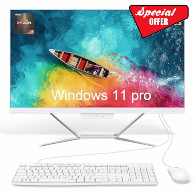 23.8" FHD All-in-One Desktop Computer for Home Office