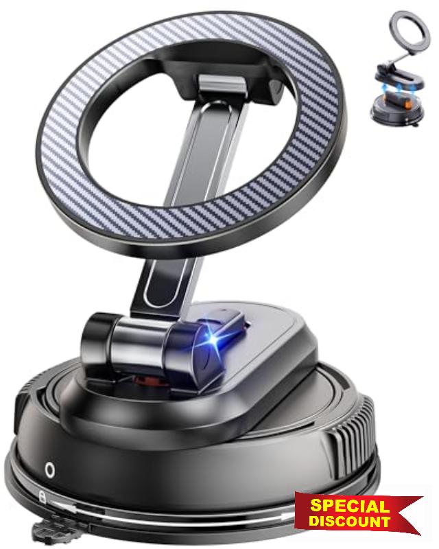 2-IN-1 Car Phone Holder for Magsafe【28 Strong Magnets】Magnetic Phone Holder for Car Phone Mount【360°】Phone Holders for Your Car Accessories for Women Men for iPhone 17 Pro Max 16 15 14 13 12 Air Plus