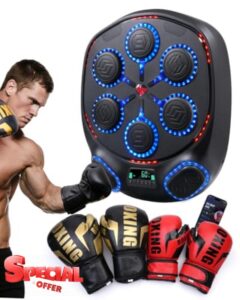 shroop Music Boxing Machine for Adults & Kids — Wall-Mounted Interactive Bluetooth Punch Trainer