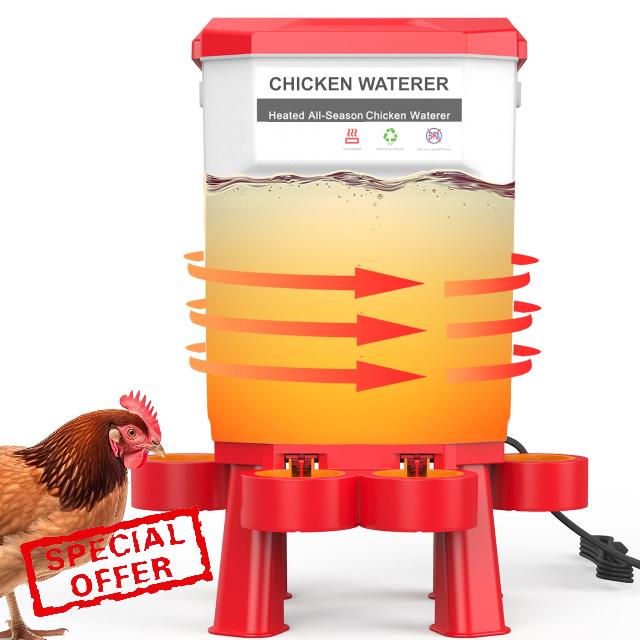 Hanging Heated Chicken Waterer