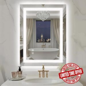 24X32 Inch LED Bathroom Mirror with Lights