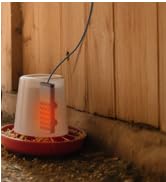Poultry Chicken Water Heater for Winter, for Plastic/Metal Poultry Watere Under 25L, Heated Water...