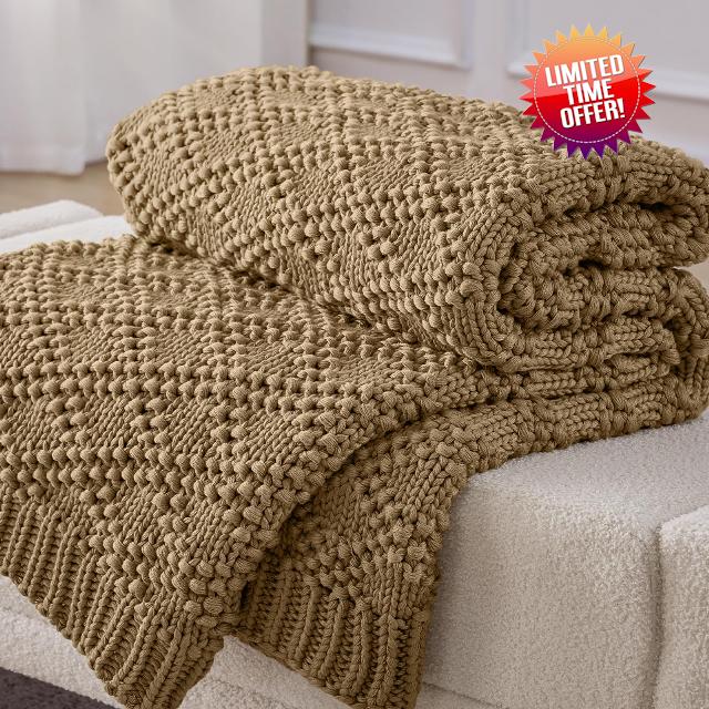 Knitted Weighted Blanket for Adult