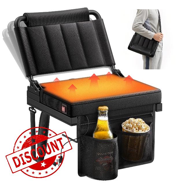 Heated Stadium Seats with Back Support for Bleacher