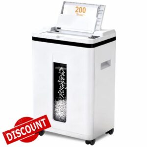 200-Sheet Auto Feed Paper Shredder