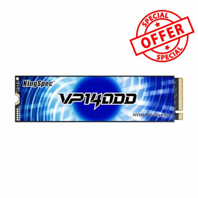 KingSpec 2TB M.2 Gen5 NVMe SSD 2280 Internal Solid State Drive | Up to 14