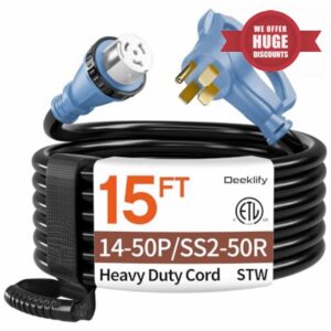 15FT 50 Amp Generator Cord