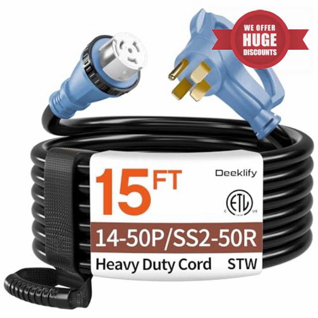15FT 50 Amp Generator Cord