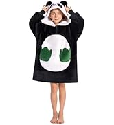 OLAOLA Wearable Blanket Hoodie for Kids - Oversized Animal Hooded Blanket - Soft Warm Cozy Sherpa...