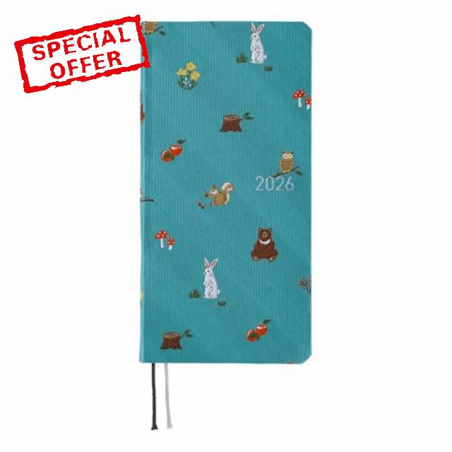 Hobonichi Techo 2026 Spring Weeks – Bow & Tie: In the Forest (Japanese