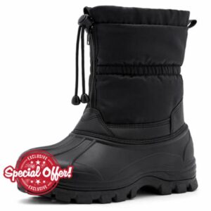 TRAILBLITZ Men's Winter Snow Boots Waterproof Warm Outdoor Lightweight Non Slip Cold Weather Shoes