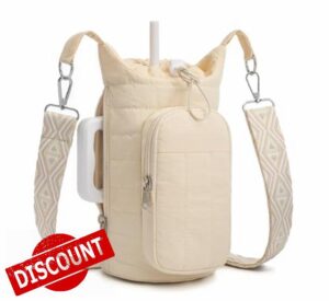 WOOMADA Water Bottle Holder Bag with Strap