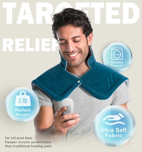 2lb Weighted Neck Heating Pad for Pain Relief