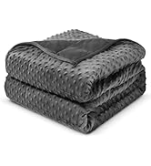 Sherpa Fleece Adult Weighted Blanket, 15 Pounds Dual Sided Soft Plush Blanket for Couch Bed Sofa,...