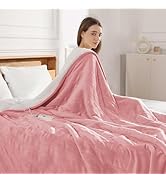Electric Throw Blanket Heated Throw 50''x60'', Small Heated Throw Blanket for Office with Fast He...