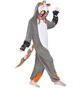 OLAOLA Adult Unisex Onesie, Animal Hoodie Pajamas with Pockets, Flannel Sleepwear Halloween Cospl...