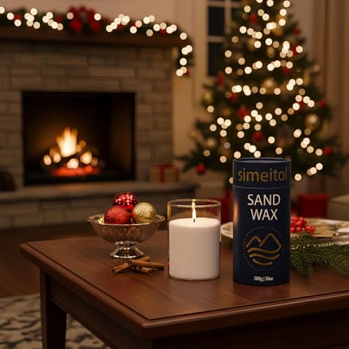Long Lasting with 120 Hours Refillable Candle Sand with 30 Wicks for Home Decor/Holiday Gift Crafting