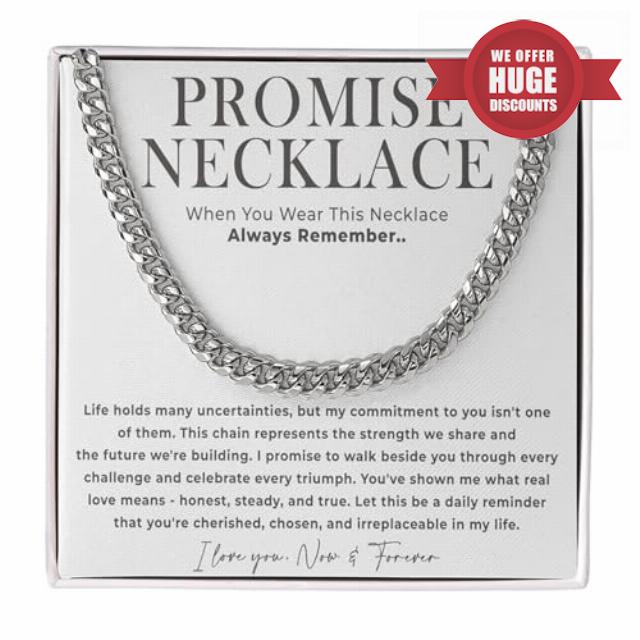 VIRAGIL Promise Cuban Chain Necklace for Him