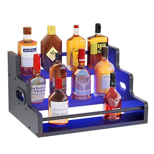 LED Wine Bottle Display Rack with Remote Control