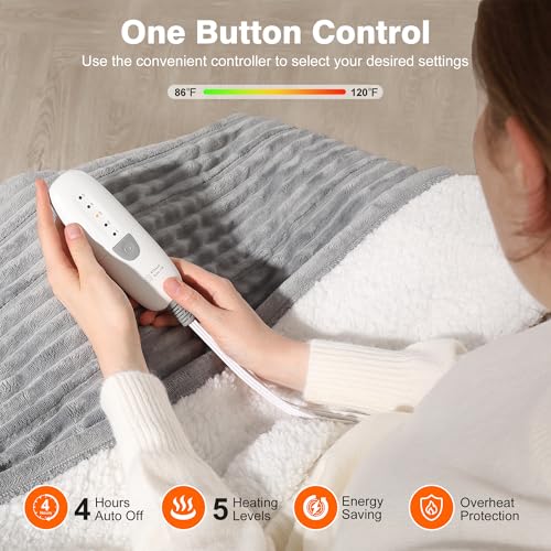 5 Heat Settings & 4 Hour Auto Off with FCC/ETL Certified