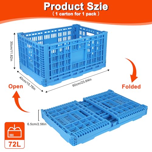 Foldable Plastic Crates for Grocery