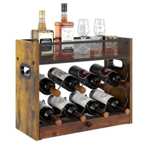 Coffee Syrup Rack Organizer With Drawer for Coffee Bar