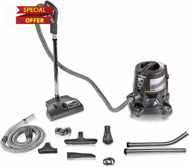 RAINBOW E Series E2 Blue 2-Speed Vacuum Cleaner – Bagless Canister with Water & HEPA Filtration