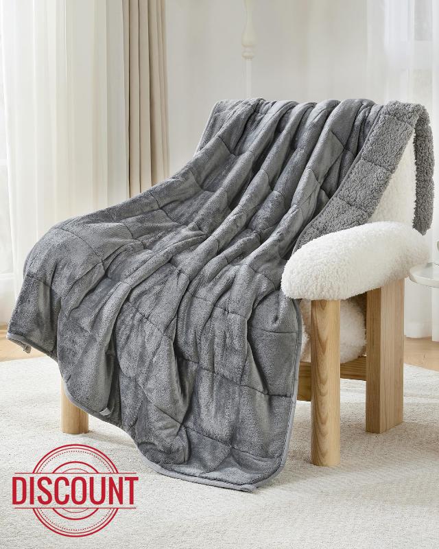 Ultra-Soft 15lb Weighted Blanket for Adults