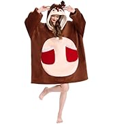 OLAOLA Wearable Blanket Hoodie for Adults - Oversized Animal Hooded Blanket - Soft Warm Cozy Sher...