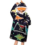 OLAOLA Wearable Blanket Hoodie Glow in the Dark, Oversized Blanket Hoodie with Pockets for Adult