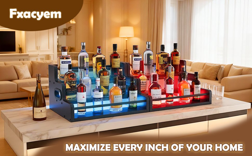Liquor Bottle Display Shelf