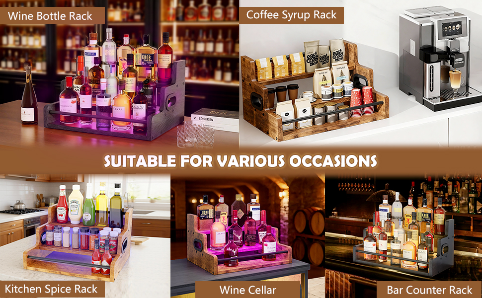 Wine Bottle Display Shelf